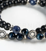 Black & Blue Beaded Bracelets